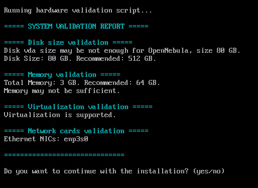 Validation script