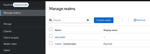 Realm selection