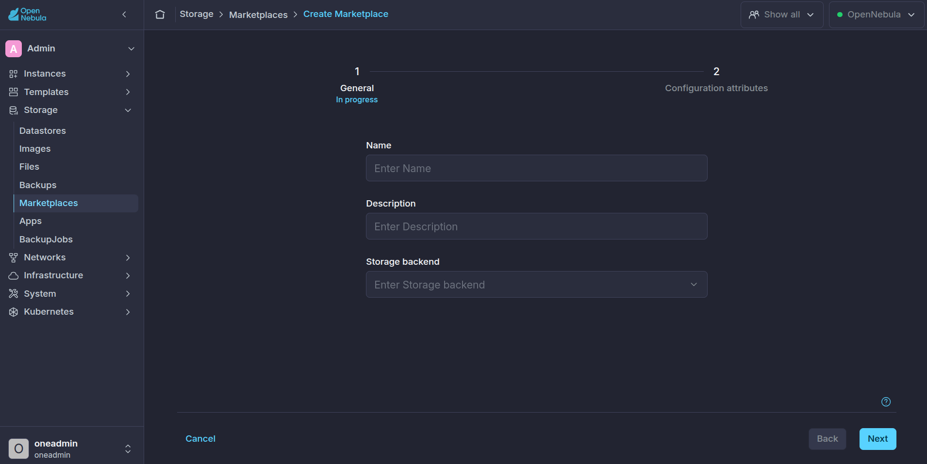 Marketplace create 1