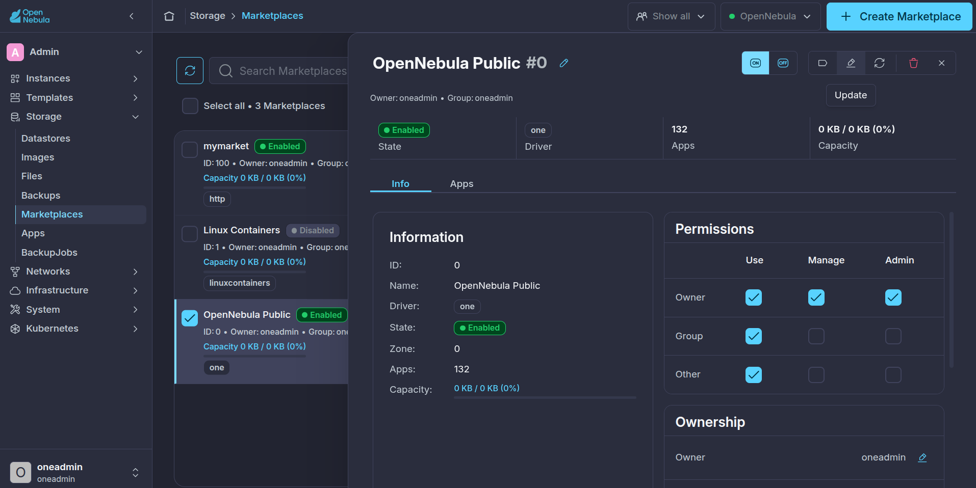 Marketplace update