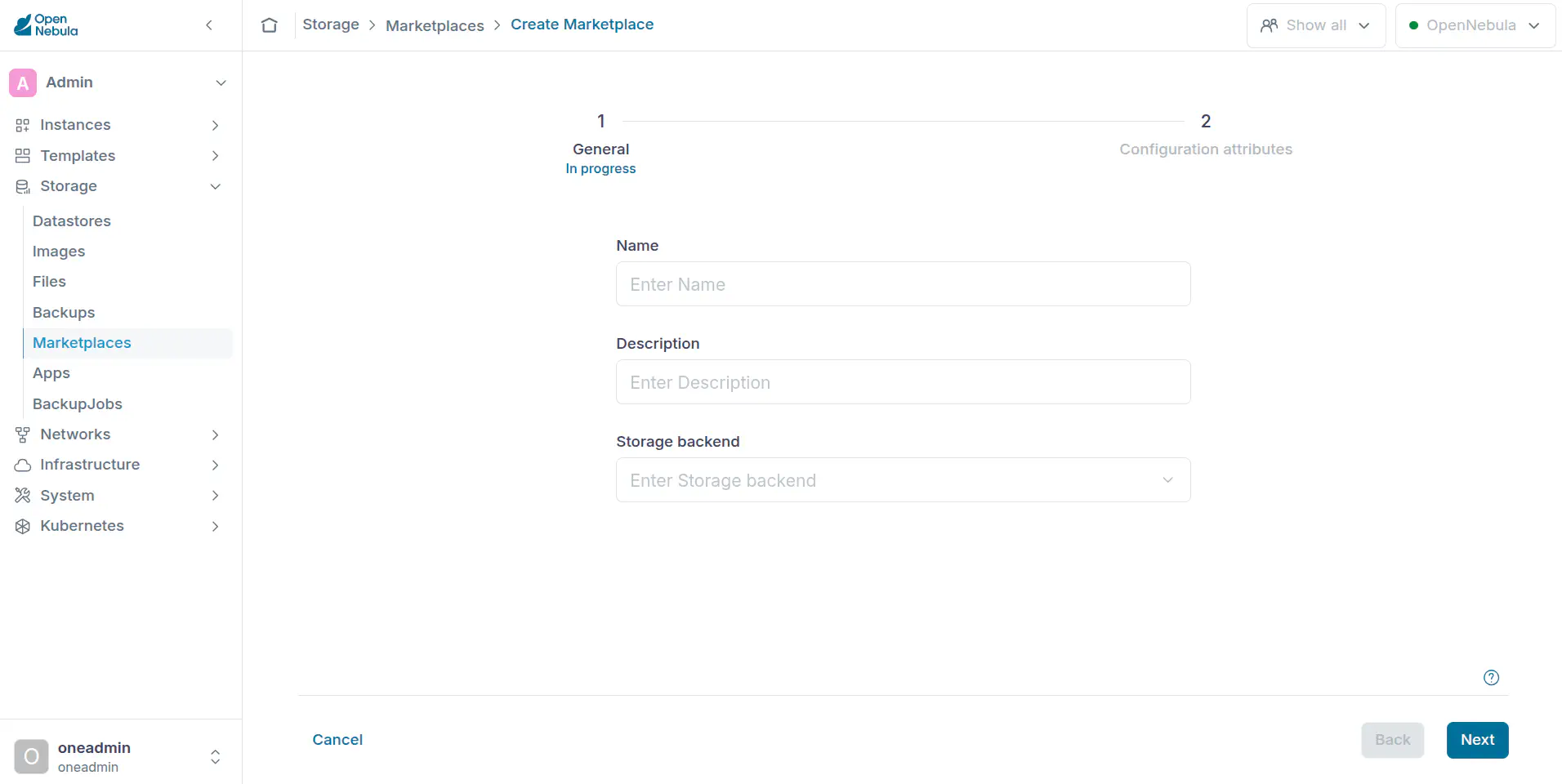 Marketplace create 1