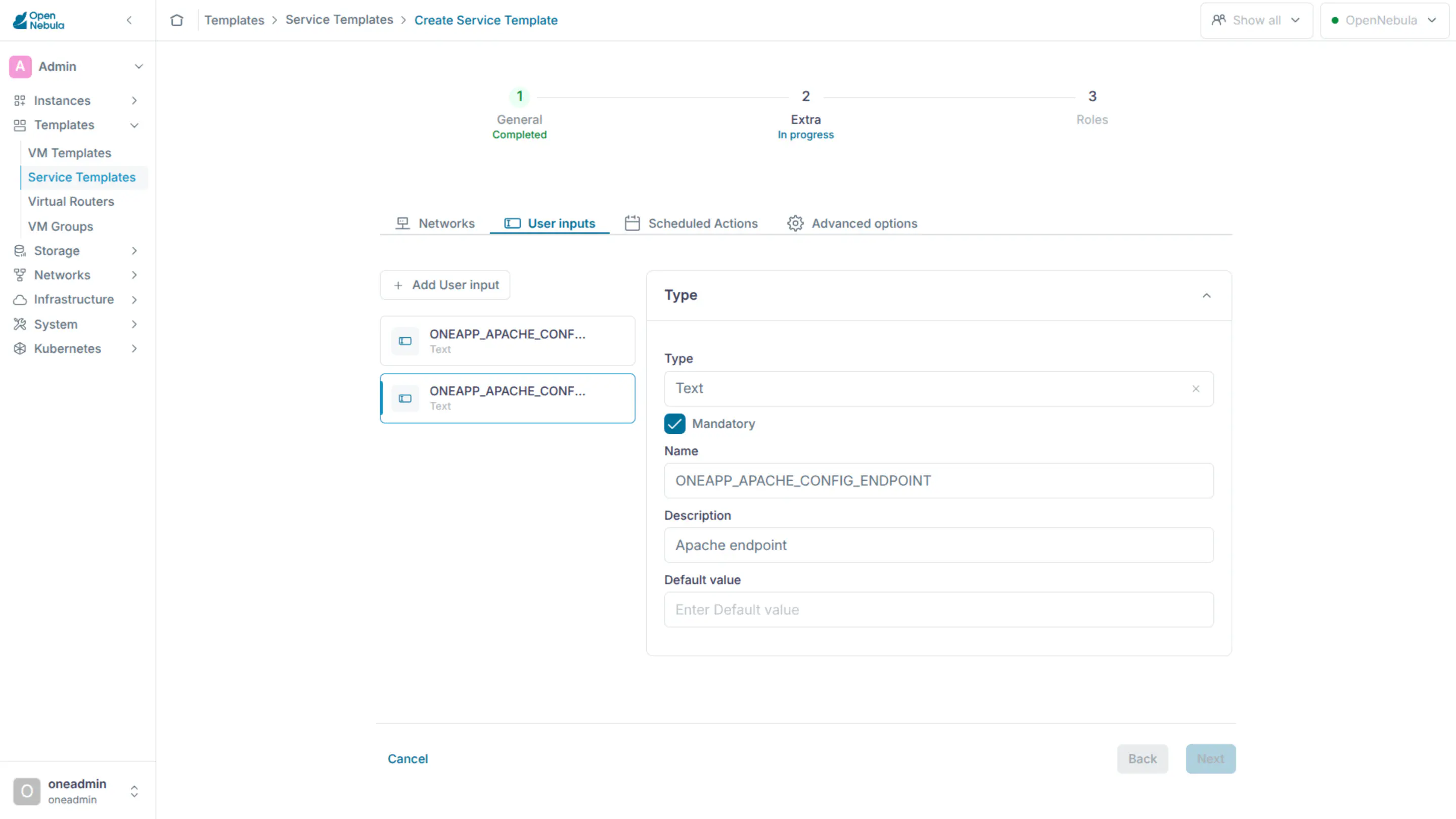 OneFlow templates attrs