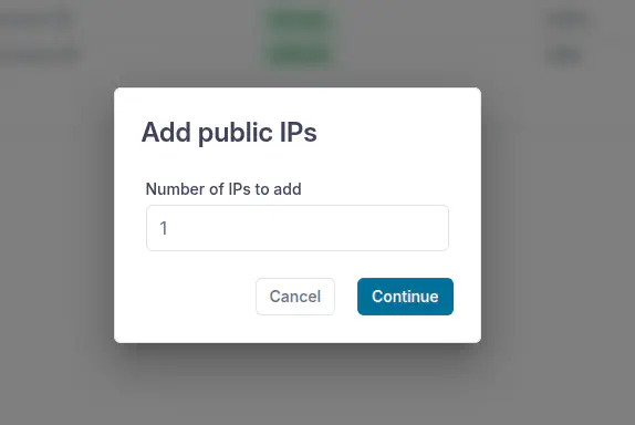 Managing IPs