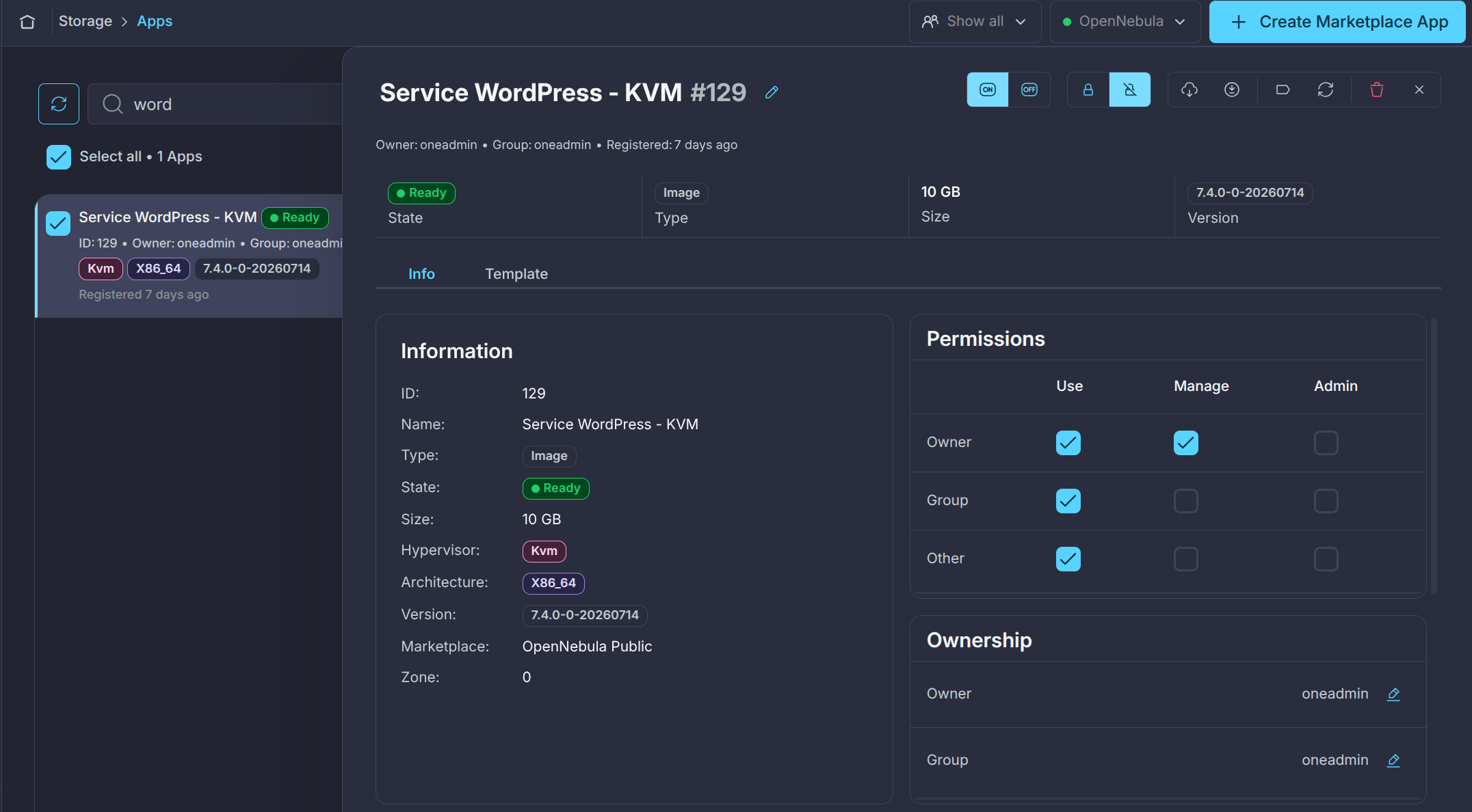 Sunstone Imported Wordpress App
