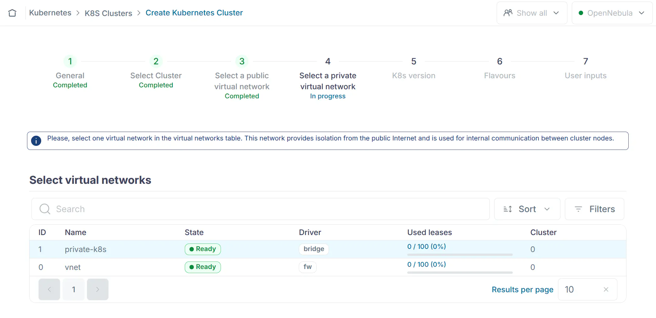 OneKS Quickstart create K8s cluster