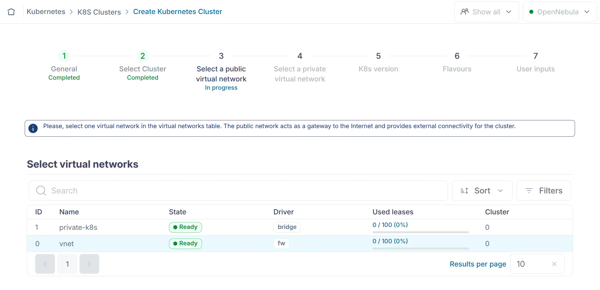 OneKS Quickstart create K8s cluster