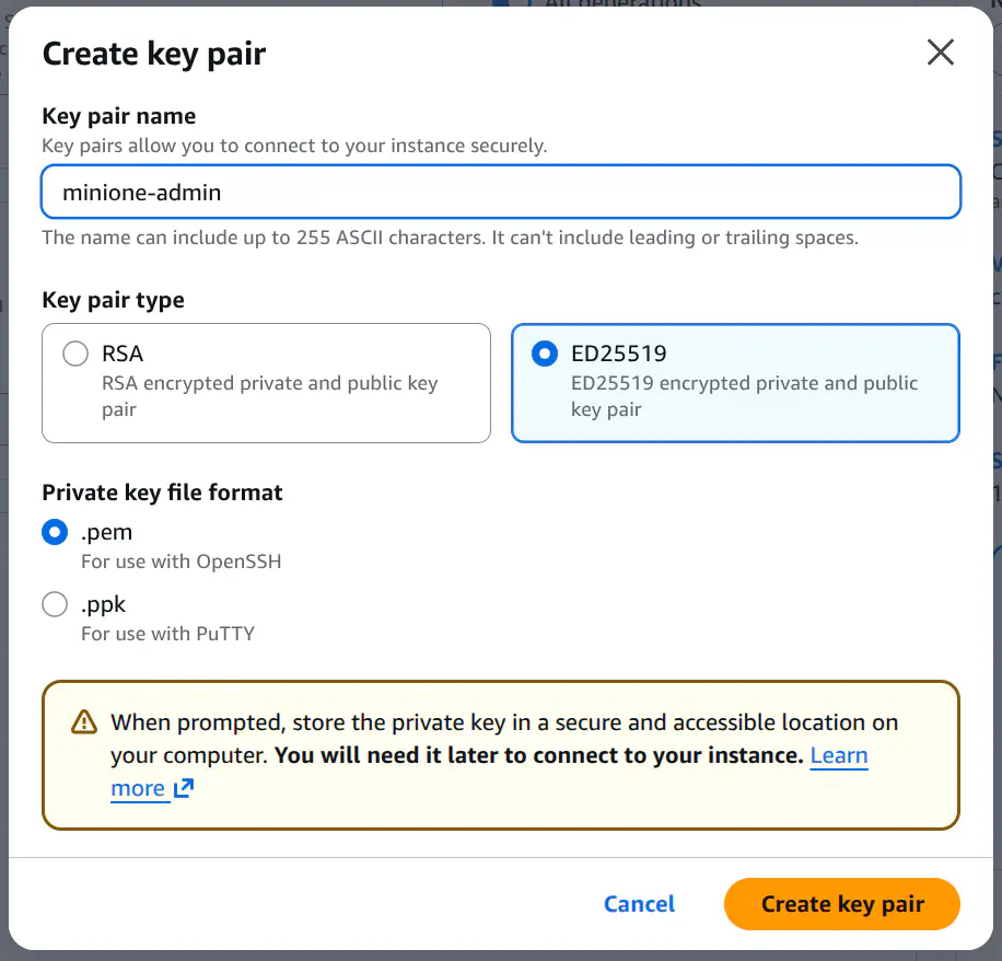 Key pair