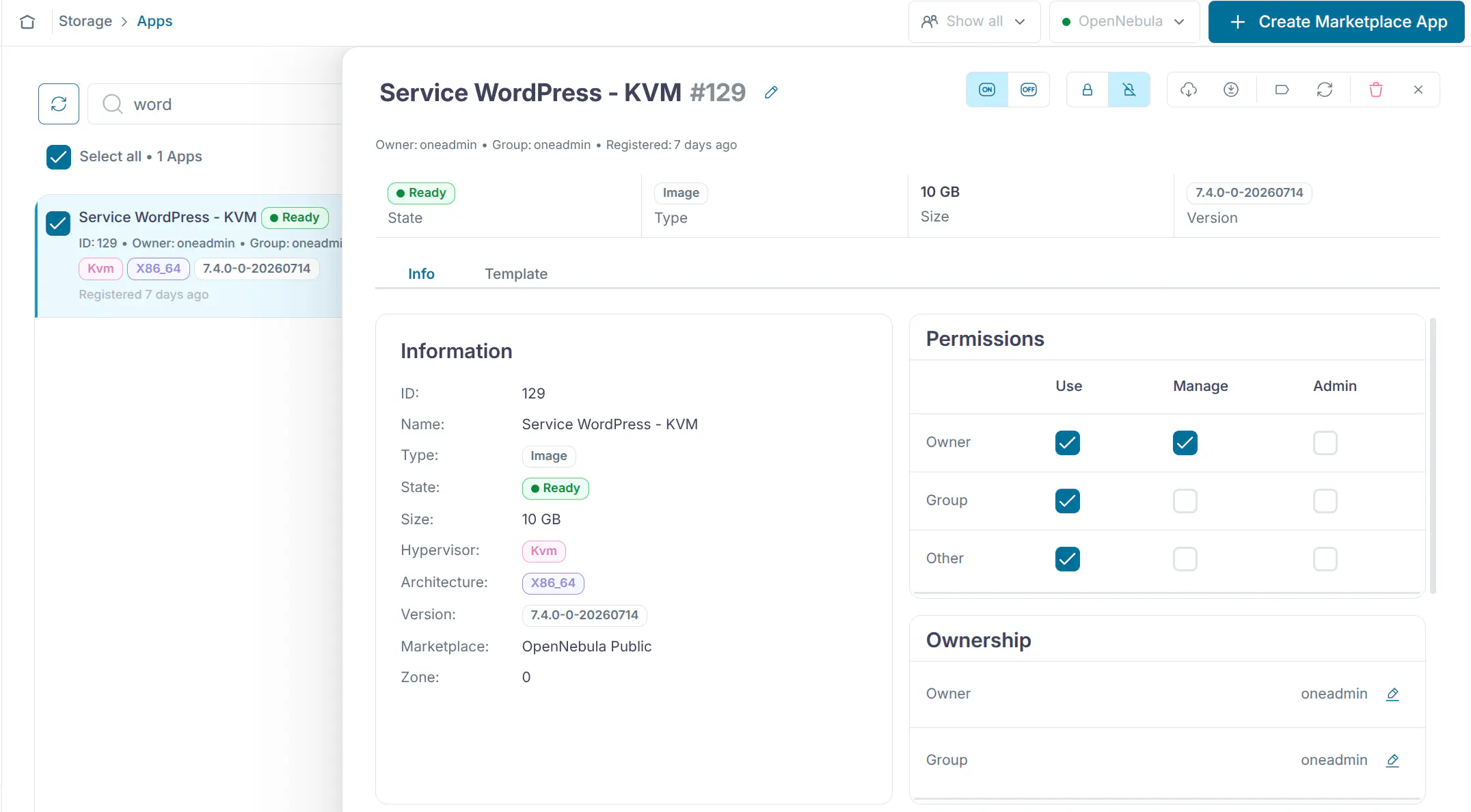 Sunstone Imported Wordpress App
