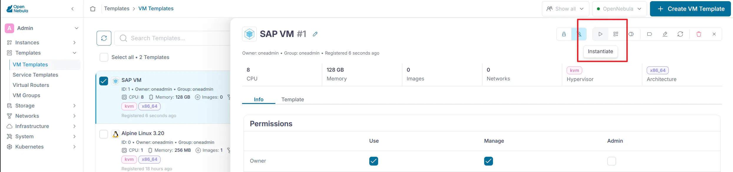 NUMA settings