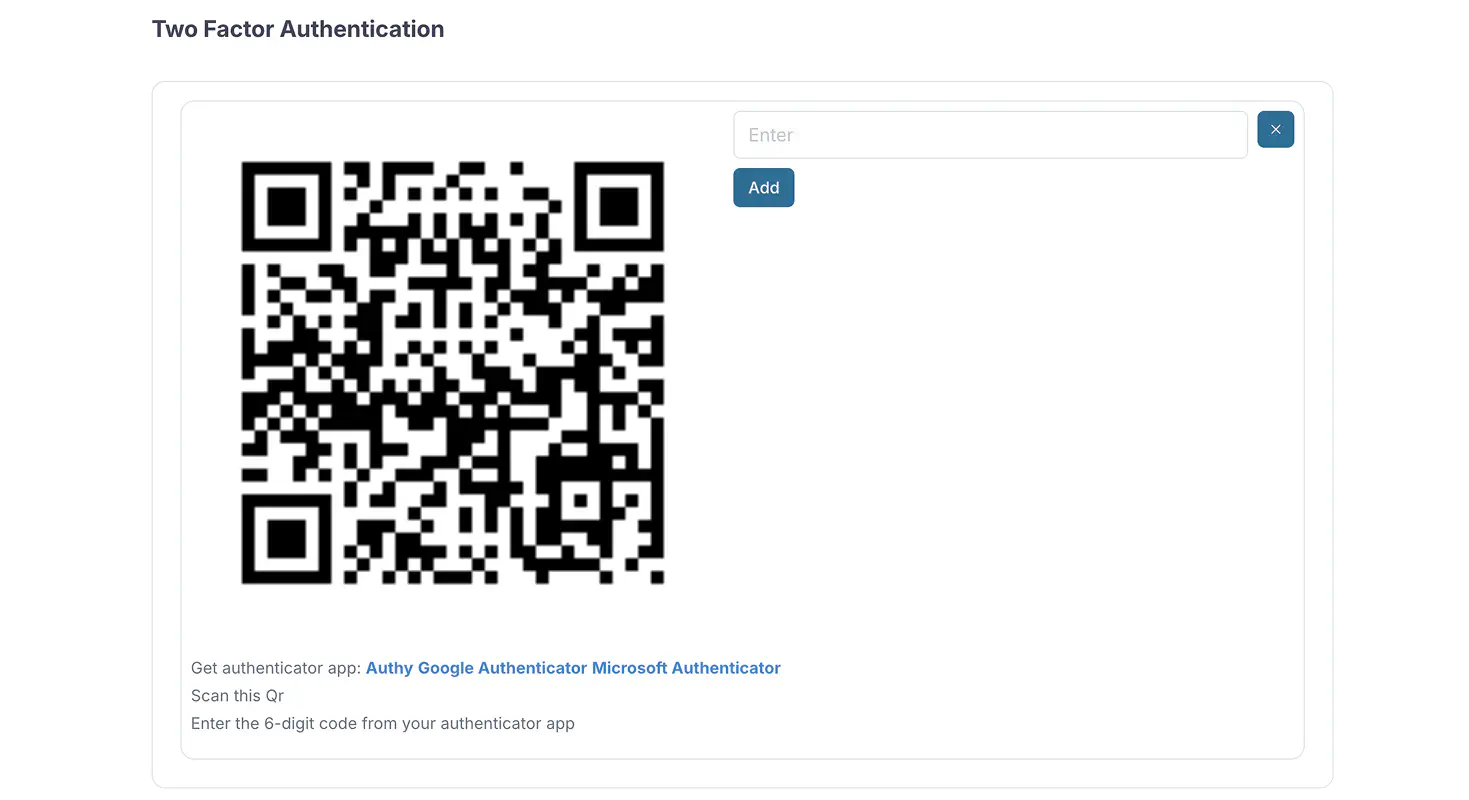 Sunstone 2FA register app