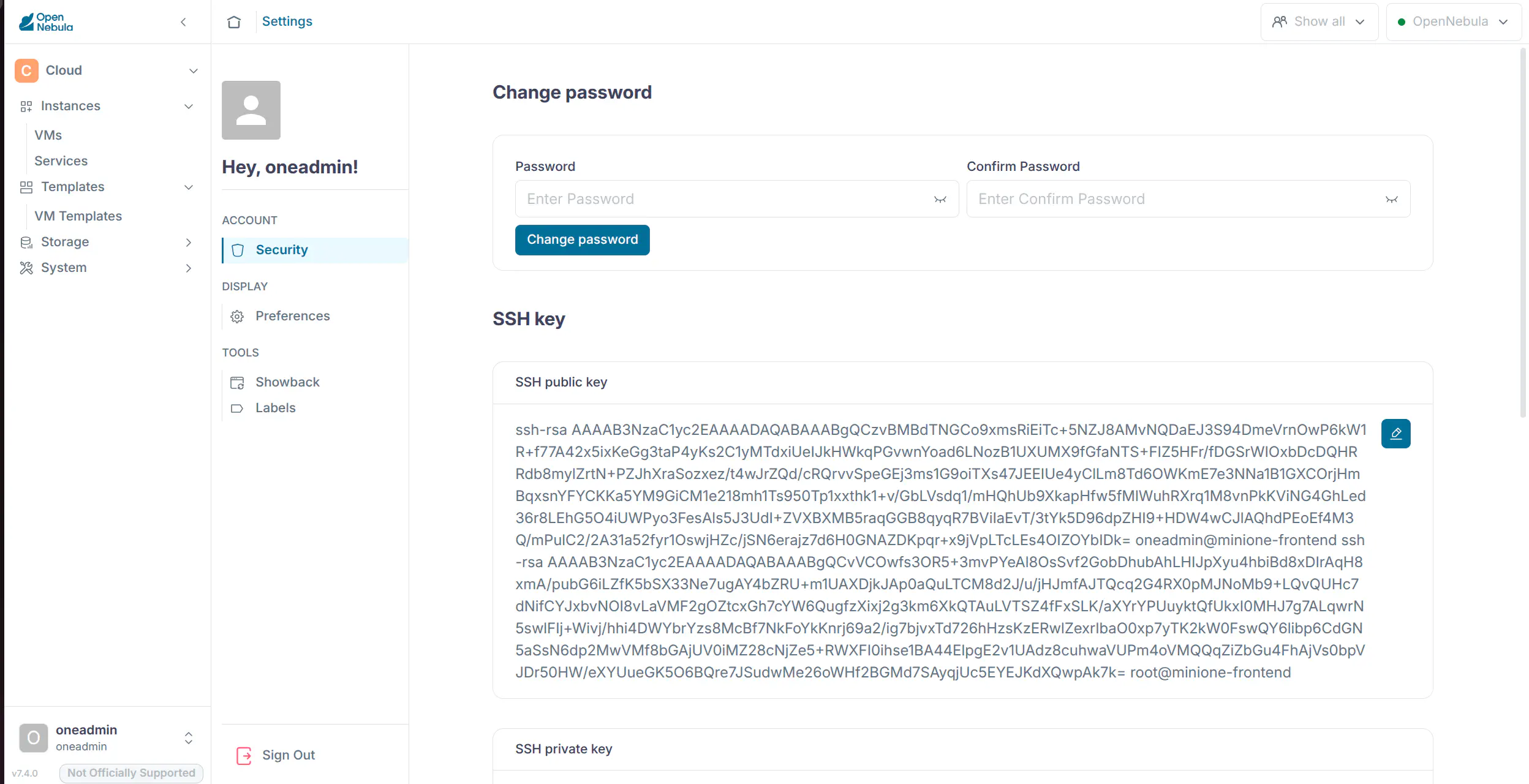 Cloud View SSH