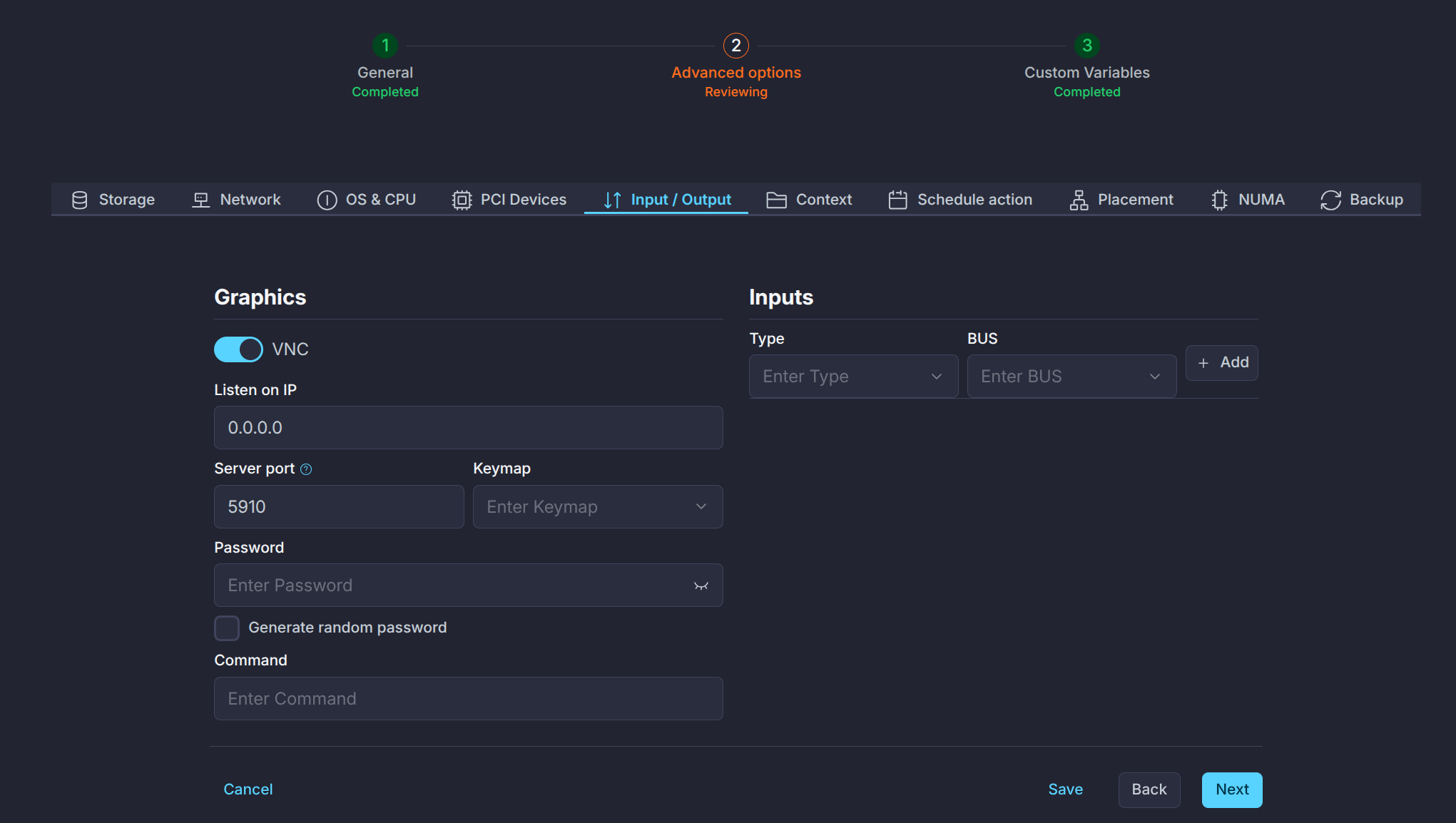 VM Instance GUAC VNC