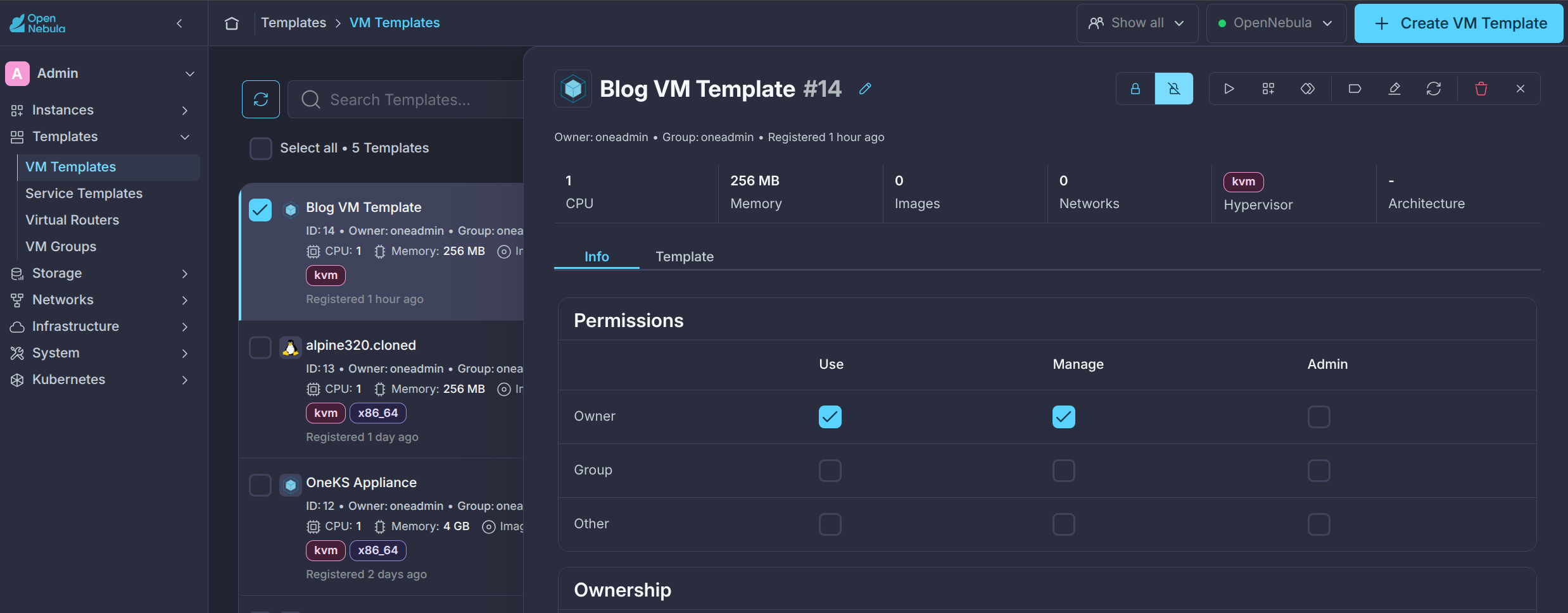 VM Template User Inputs Metadata