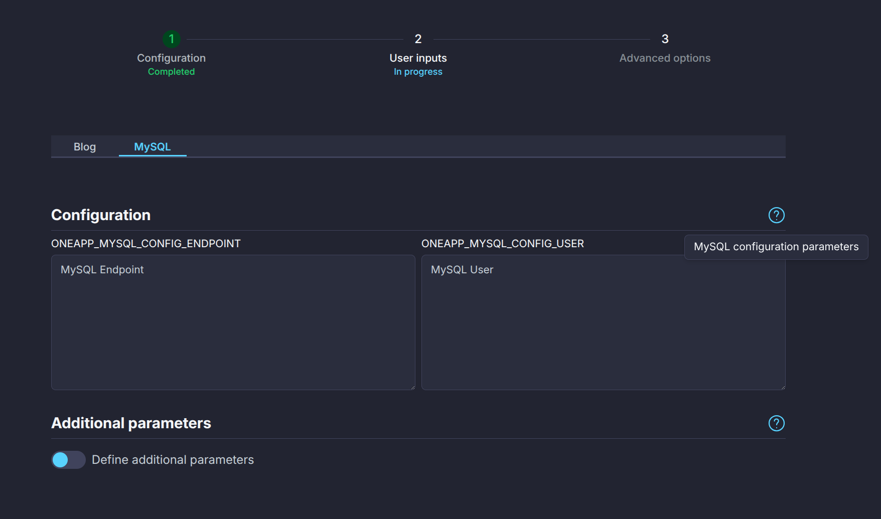 VM Template User Inputs Metadata