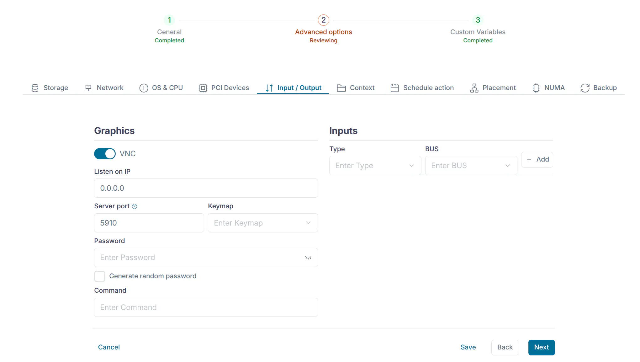 VM Instance GUAC VNC