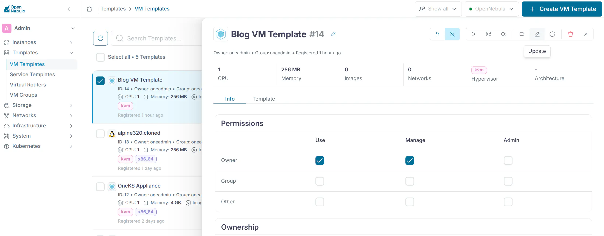 VM Template User Inputs Metadata