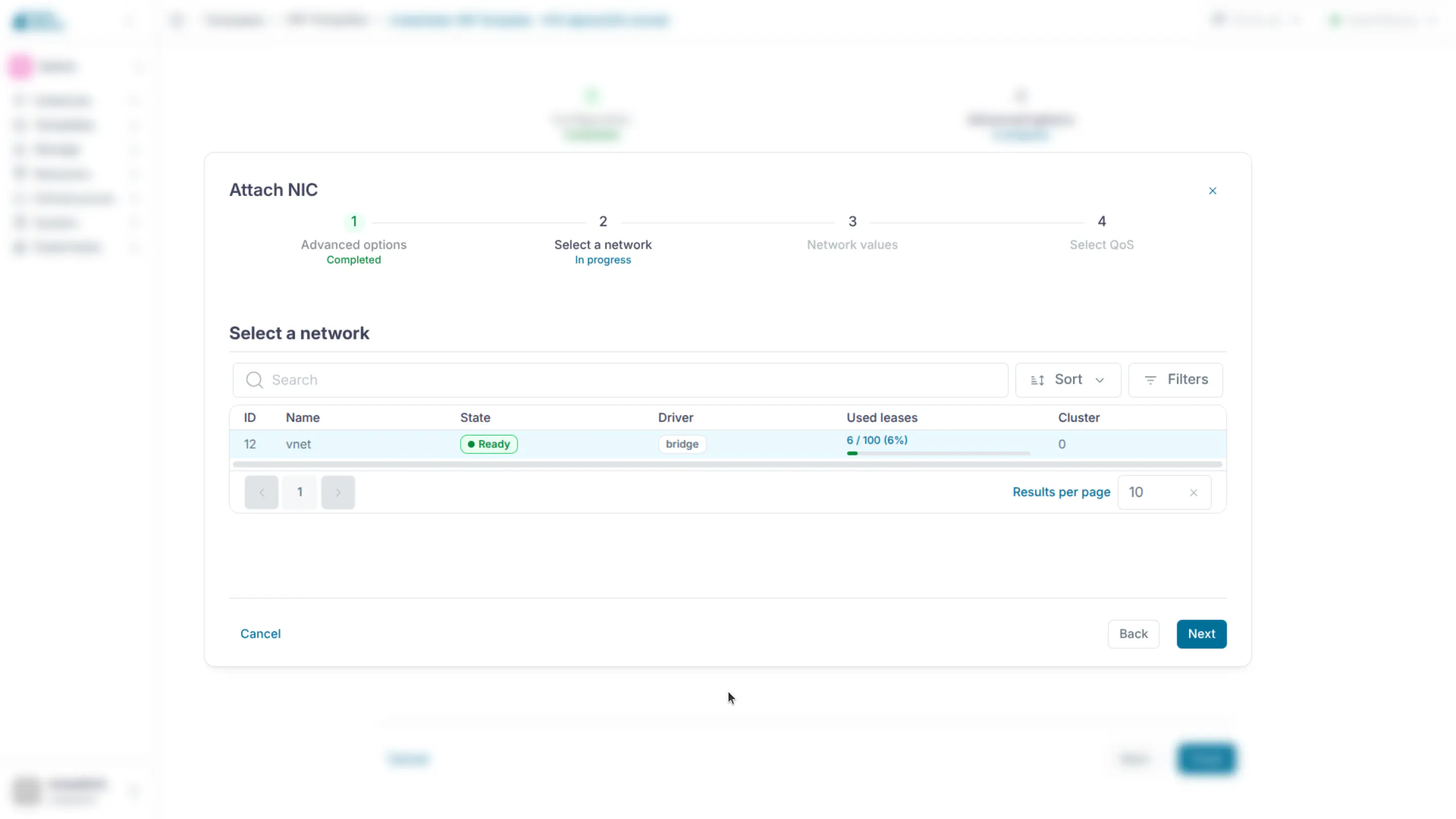 Sunstone network selection option